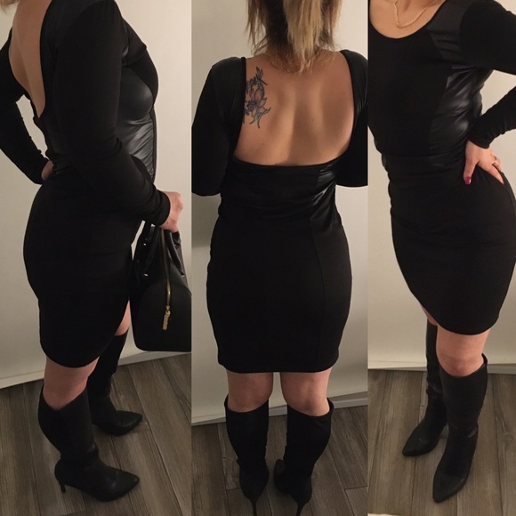 Black Backless💣Midi Dress - Picture 2 of 5